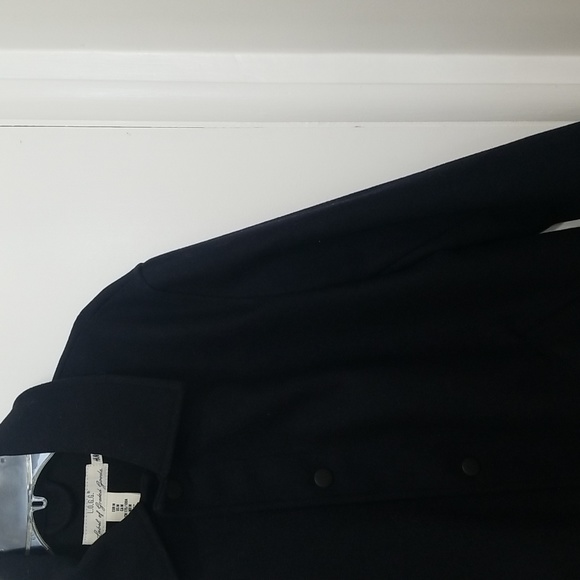 H&M men's black wool blend jacket size M - Picture 3 of 7